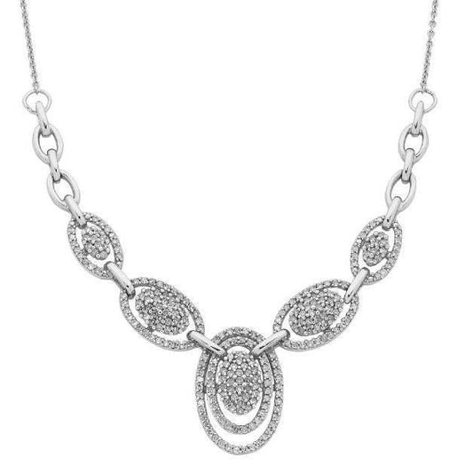 Brillantschliff 3,50 ct kleine Diamanten Damen Halskette mit Kette - harrychadent.ch