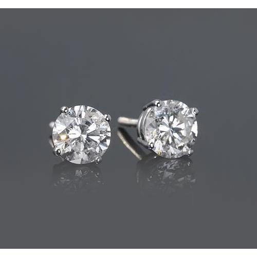 1 Karat Diamant Ohrstecker im Rundschliff - harrychadent.ch