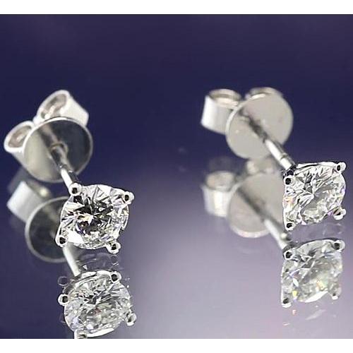 1 Karat Diamant Ohrstecker Martini Weißgold 14K - harrychadent.ch