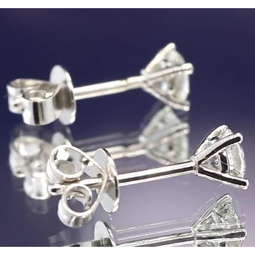 1 Karat Diamant Ohrstecker Martini Weißgold 14K - harrychadent.ch