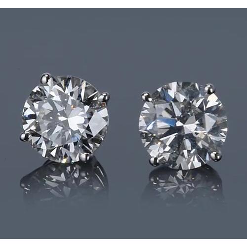 3 Karat runder Diamant-Ohrstecker - harrychadent.ch