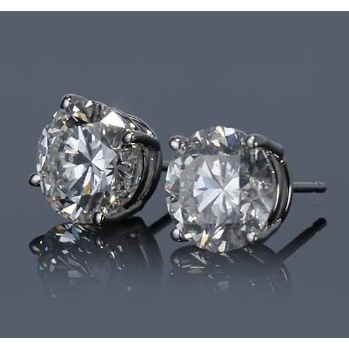 3 Karat runder Diamant-Ohrstecker - harrychadent.ch