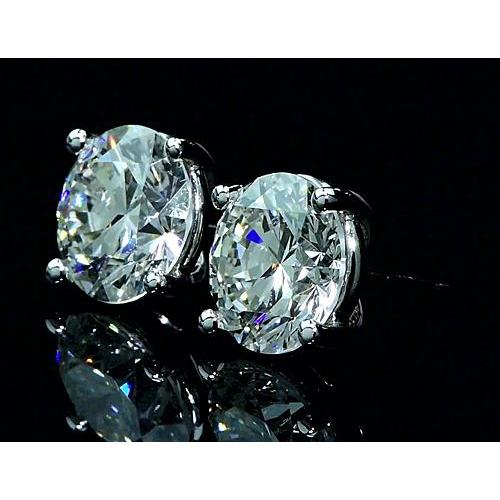 Diamant Ohrstecker 6 Karat Weißgold 14K - harrychadent.ch