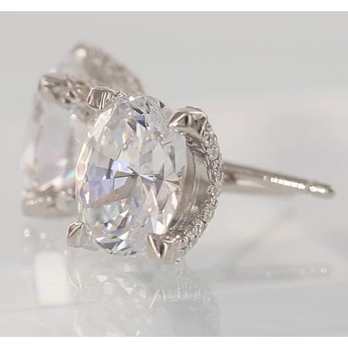 Diamant Ohrstecker Oval 2 Karat - harrychadent.ch