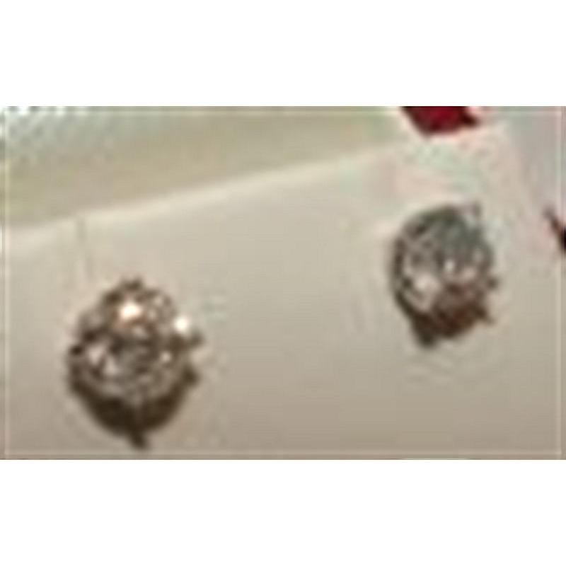 Diamanten 2.02 ct runder Diamant Gold Ohrstecker Ohrstecker