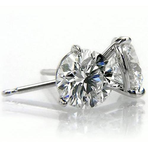 Martini Runde Diamant Ohrstecker 1,50 Karat Weißgold 14K - harrychadent.ch