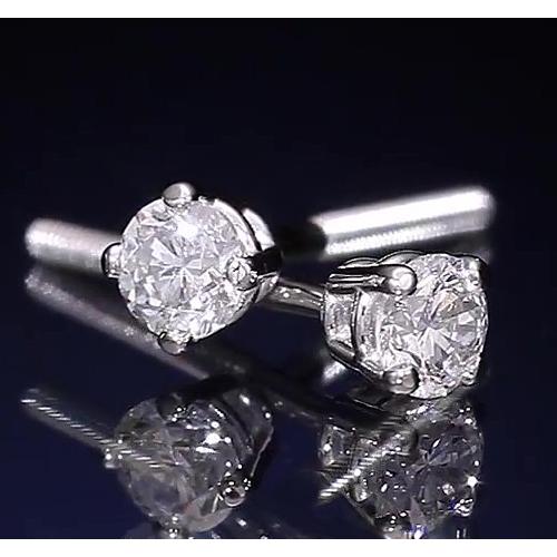 Runde Diamant-Ohrstecker im Korbstil 1,30 Karat - harrychadent.ch
