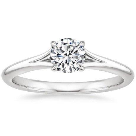 Solitaire 0.75 Karat runder Diamant-Verlobungsring Gold 14K Neu
