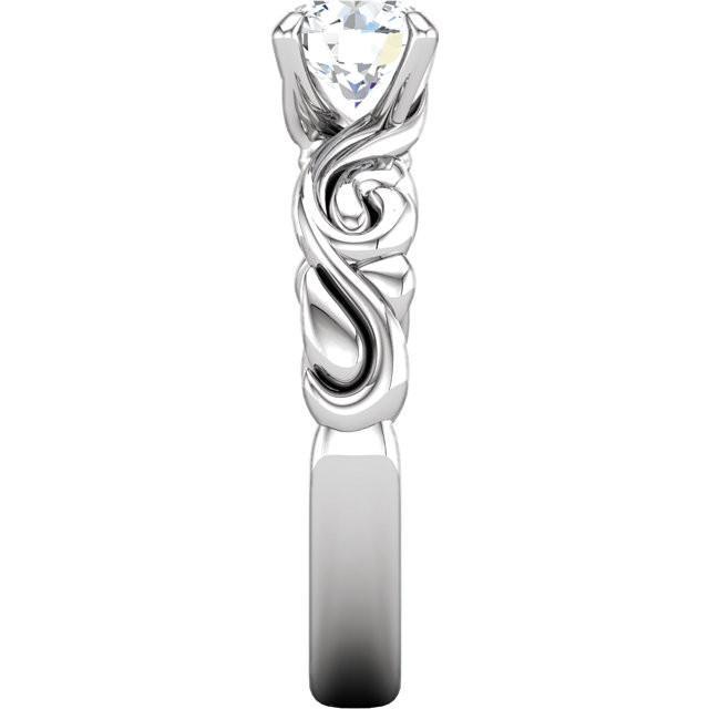 Solitär 1,51 Karat Runder Diamant Jubiläumsring Weißgold 14K
