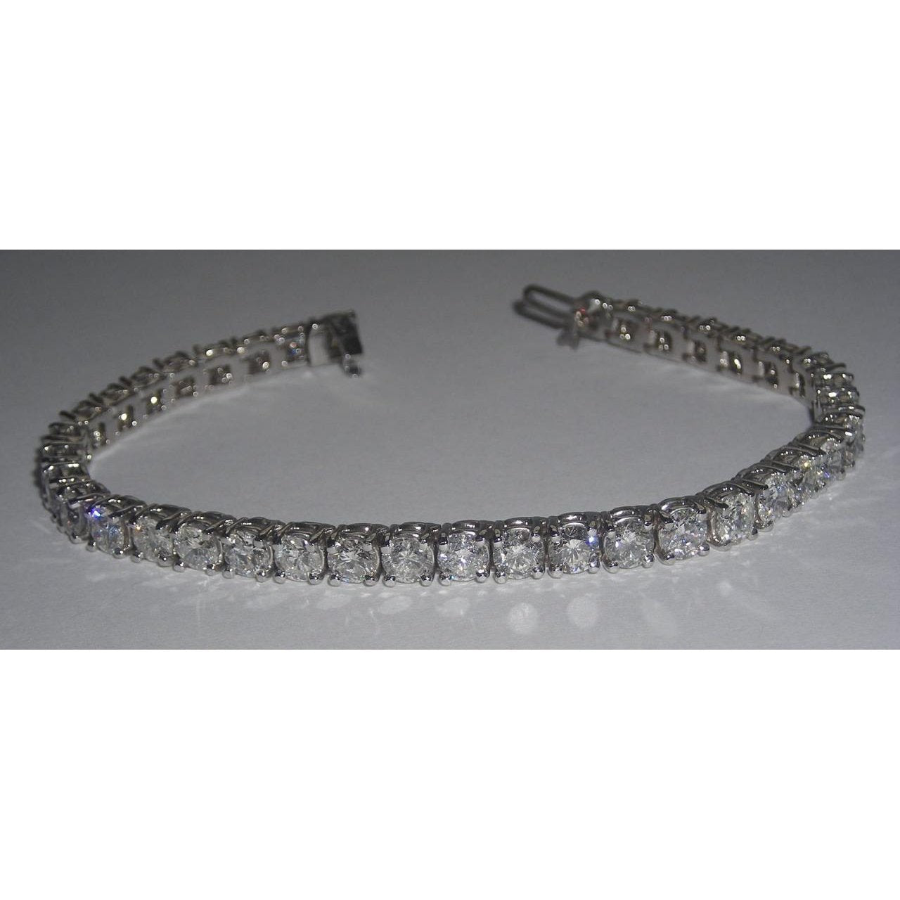 10.66 ct runddiamant tennisarmband 41 steine wg 14k