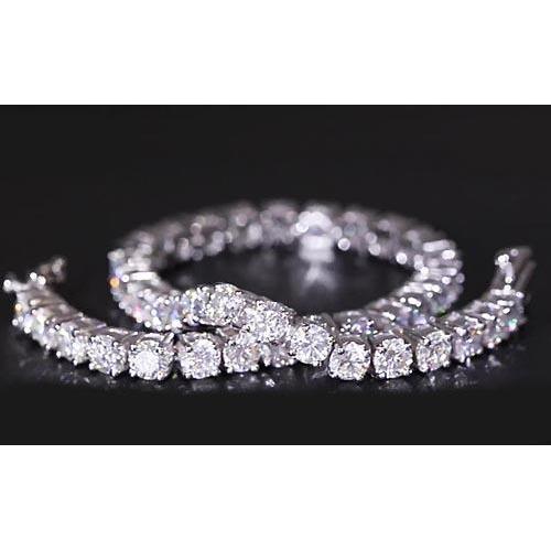 Diamant Tennisarmband 12.50 Karat Damen Weißgold F Vs1 Schmuck - harrychadent.ch