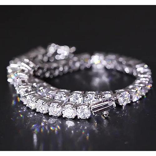 Diamant Tennisarmband 12.50 Karat Damen Weißgold F Vs1 Schmuck - harrychadent.ch
