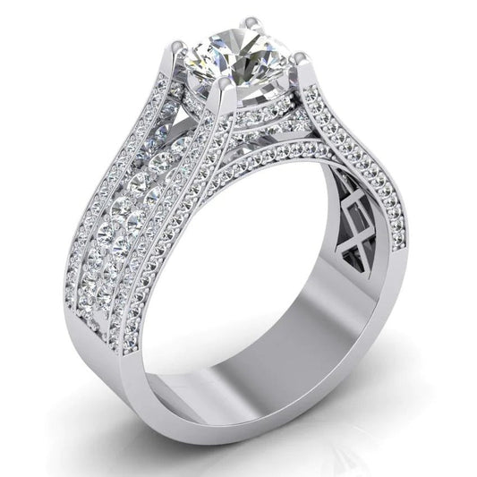 4 Karat Damen-Diamant-Verlobungsring Gold 14K
