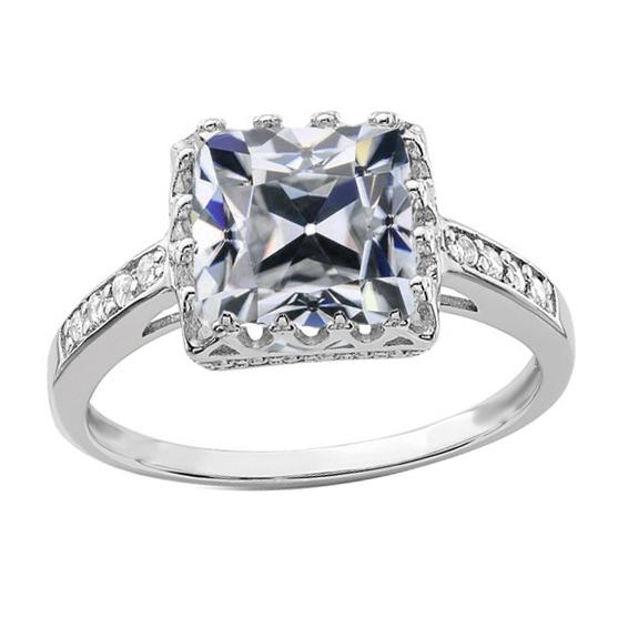 Kissen alter Bergmann Diamant Lady Ehering 4 Karat 14K Gold - harrychadent.ch