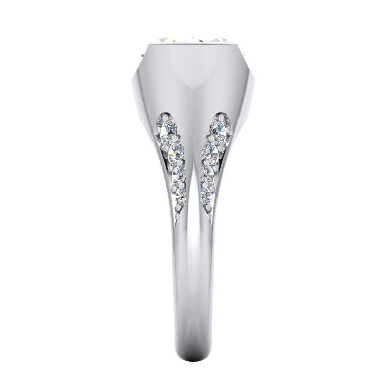 Marquise Old Cut Diamant-Verlobungsring mit V-Krapfen, 5,75 Karat - harrychadent.ch