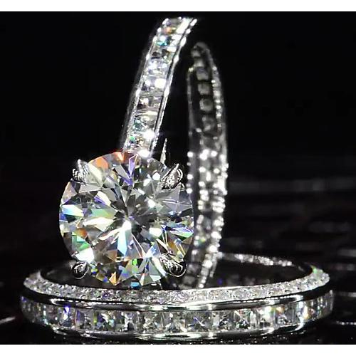 Diamant-Verlobungsring-Set 6 Karat Damenschmuck Neu
