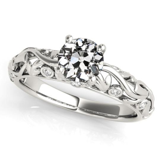 Verlobungsring Old Cut Diamant Vintage-Stil 2.50 Karat - harrychadent.ch