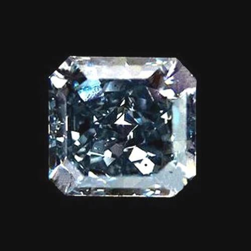 0,75 Karat Radiant-Schliff Blauer loser Diamant