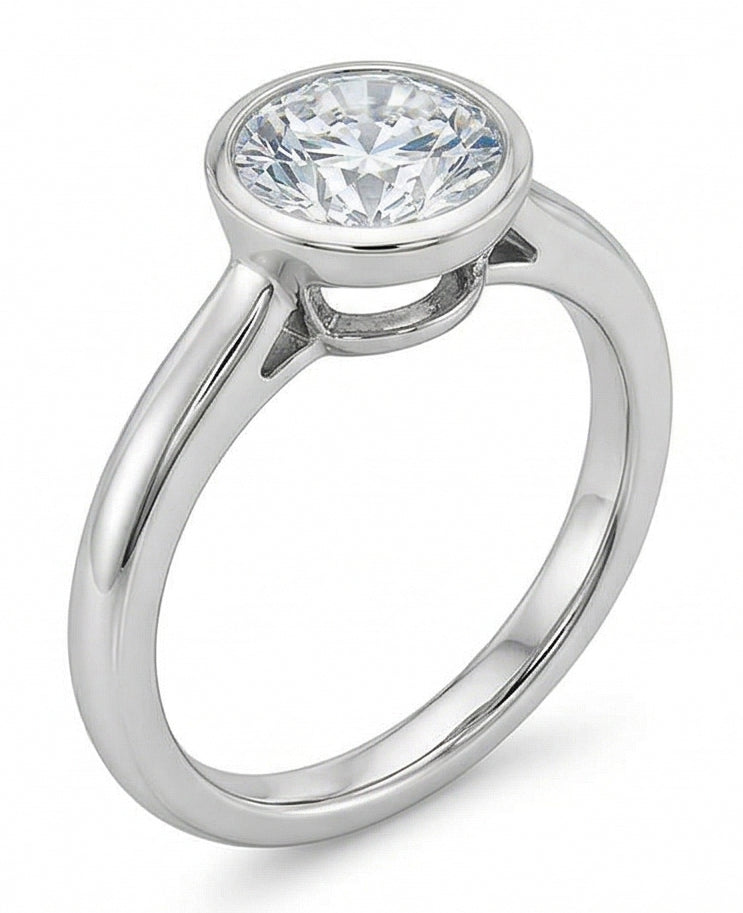 echter round diamant 1.20Karat ring Detailansicht
