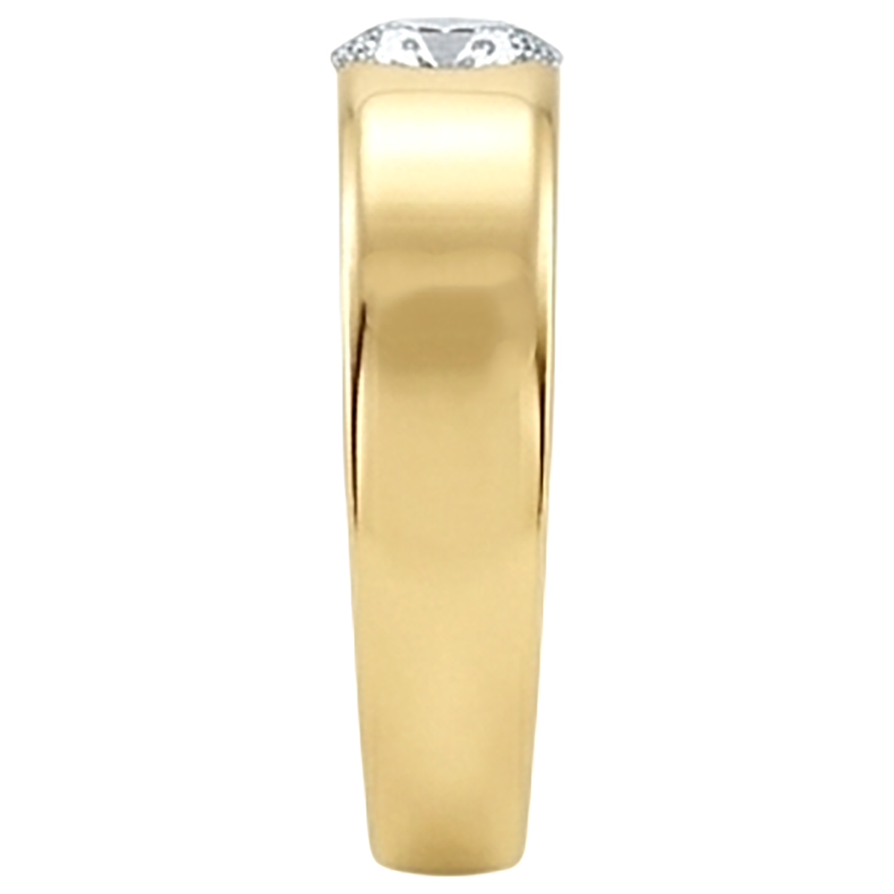 1.25 ct. Runder Brillant-Diamant-Solitär-Verlobungsring Gold Herren