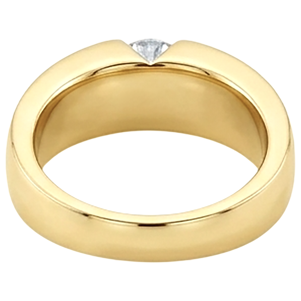 1.25 ct. Runder Brillant-Diamant-Solitär-Verlobungsring Gold Herren