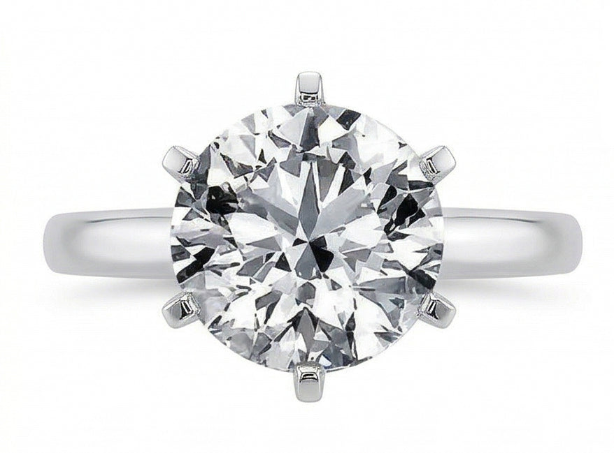 echter round diamant 1.40Karat ring Detailansicht