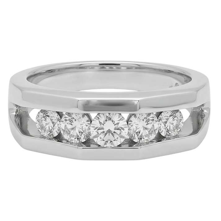 1.40 Karat Echt Diamant Herren Verlobungsring Weißgold 14K