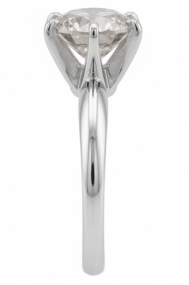 echter round diamant 1Karat ring Detailansicht