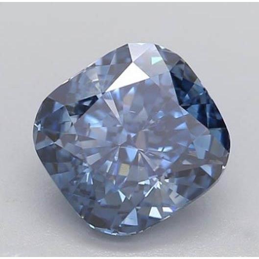 Cushion Royalblauer Saphir Ring in Gold – Hauptansicht