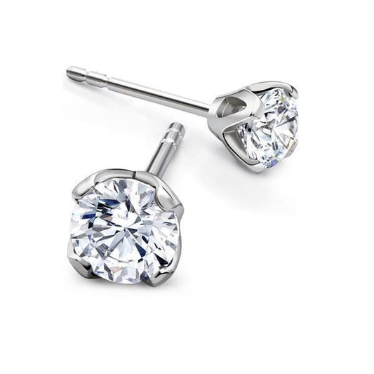 1.50 Carats Echt Diamanten Women Studs Earrings White Gold 14K