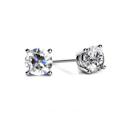 1.50 Karat Natürliche Diamant Ohrstecker Weißgold 14K Damenschmuck