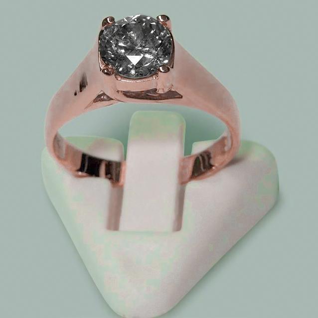1.50 Karat Runder Brillant-Natürliche Diamant-Solitärring Roségold