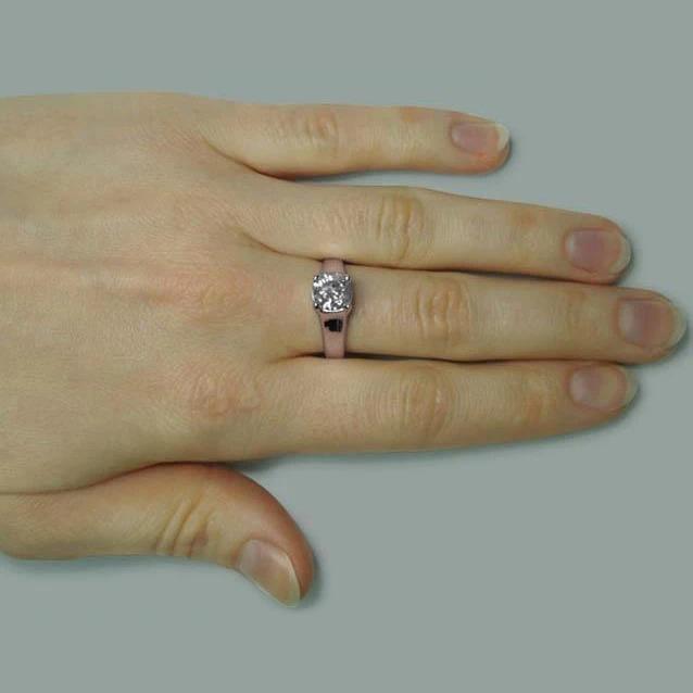 1.50 Karat Runder Brillant-Natürliche Diamant-Solitärring Roségold