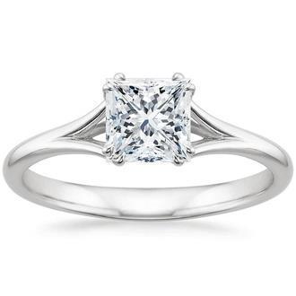 1.75 Ct Solitaire Princess Schliff Natürliche Diamant Jubiläumsring Weißgold 14K