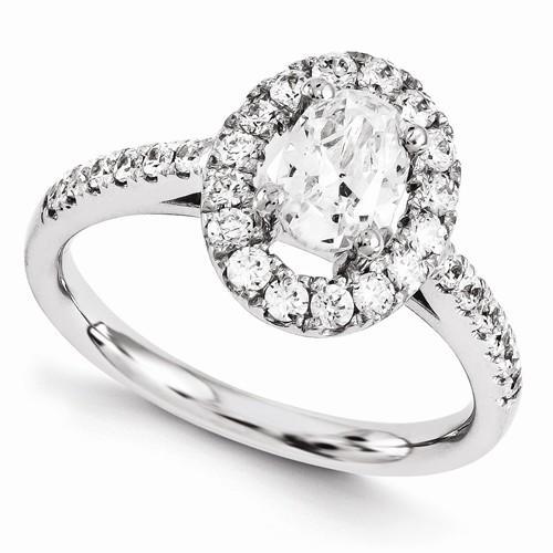 1.80 Ct Echt Diamant-Verlobungsring 14K Weißgold