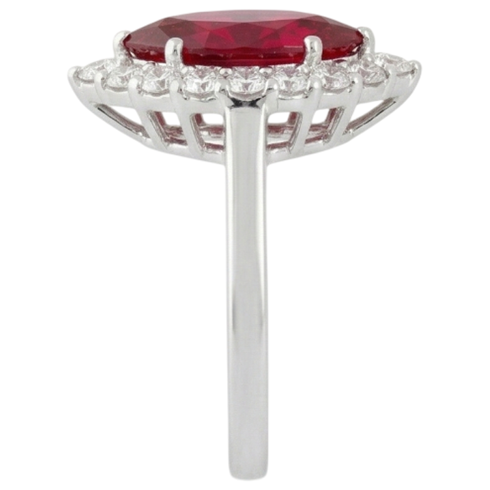 echter marquise rubin 10.50Karat ring Draufsicht