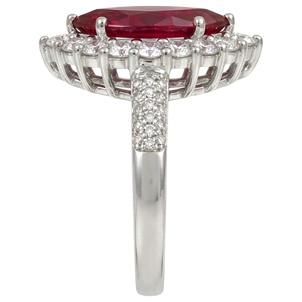 echter marquise rubin 10.50Karat ring Detailansicht
