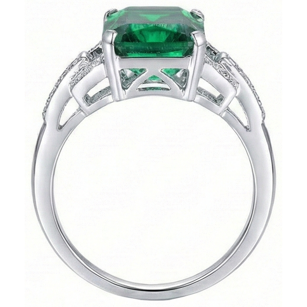 echter round diamant 10.70Karat ring Profilansicht