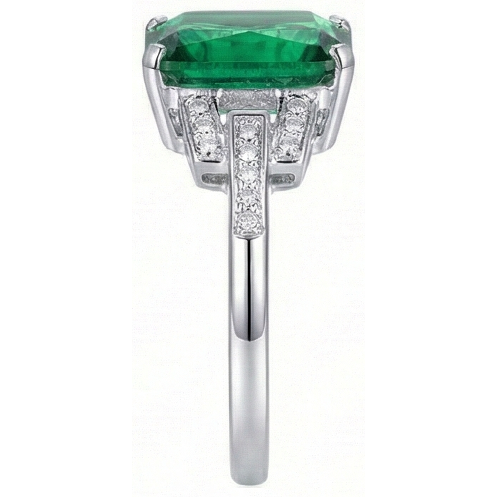 echter round diamant 10.70Karat ring Draufsicht