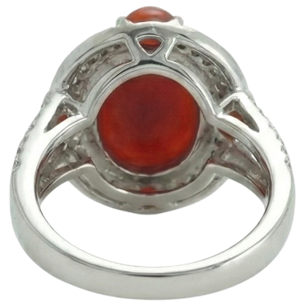 echter oval diamant 8.00Karat ring mit Diamantbesatz