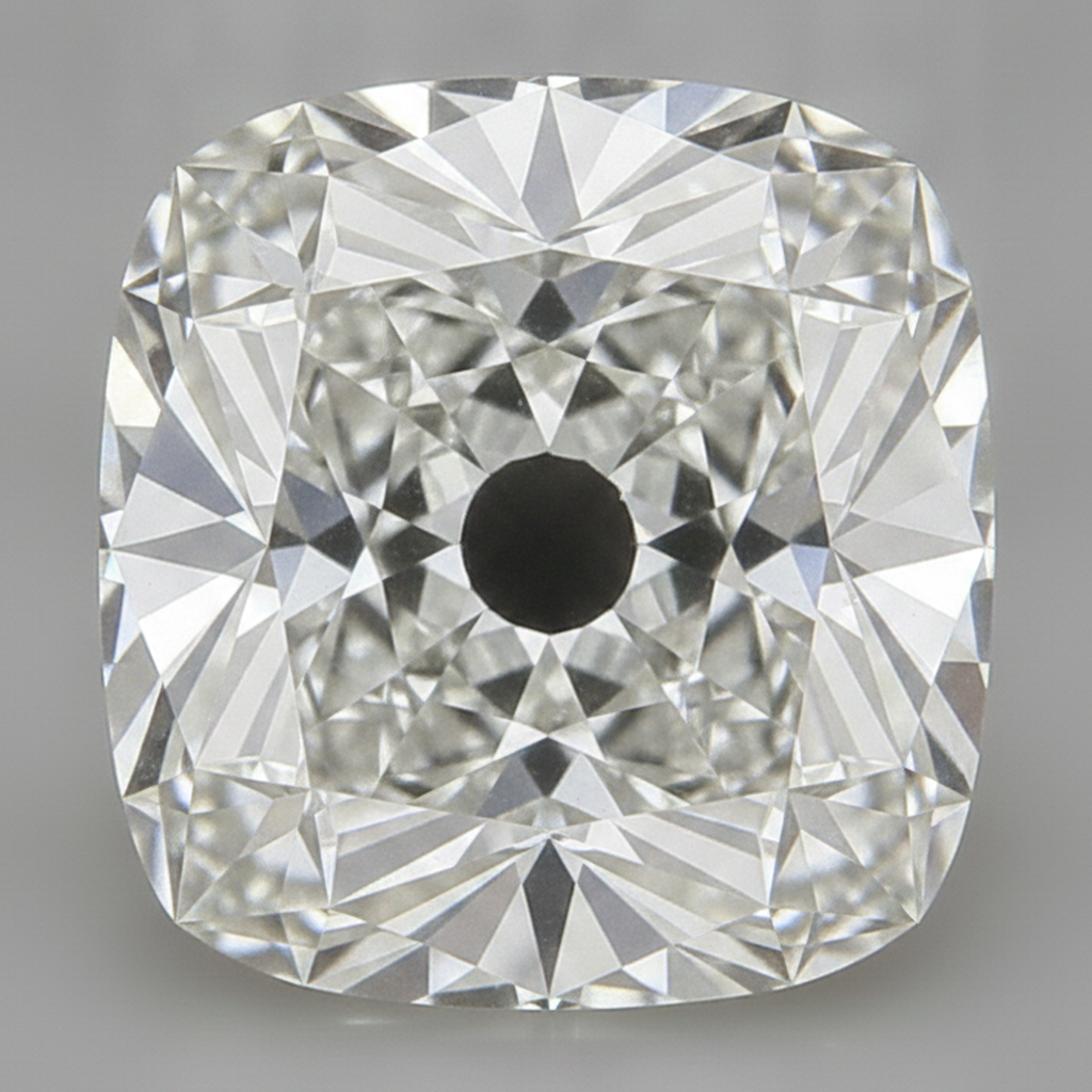 10 Karat Old Mine Kissenschliff Echter Natürlicher Loser Diamant H VS1
