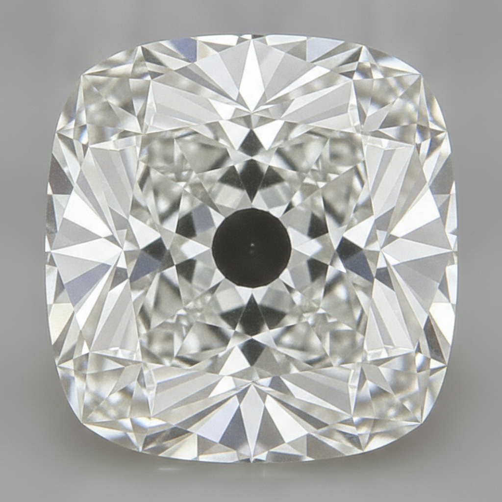 10 Karat Old Mine Kissenschliff Echter Natürlicher Loser Diamant H VS1