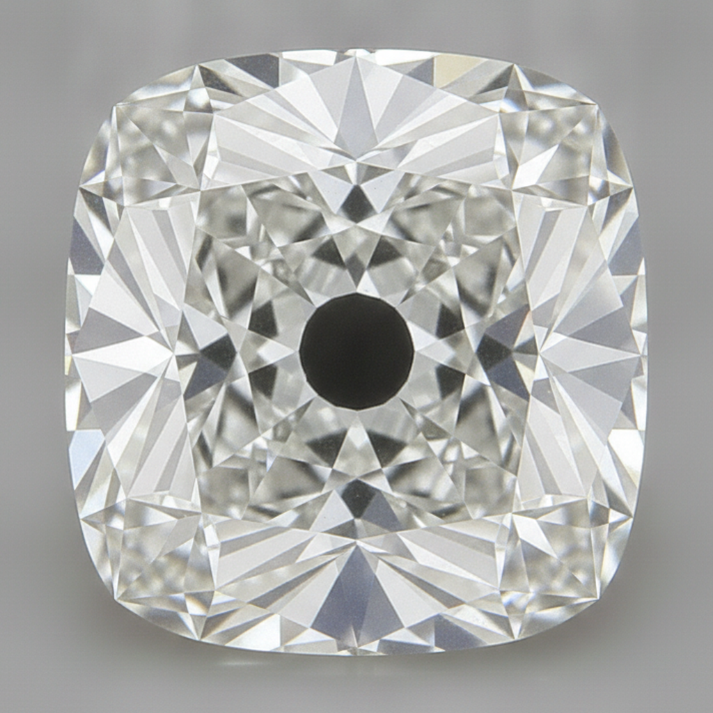 10 Karat Old Mine Kissenschliff Echter Natürlicher Loser Diamant H VS1
