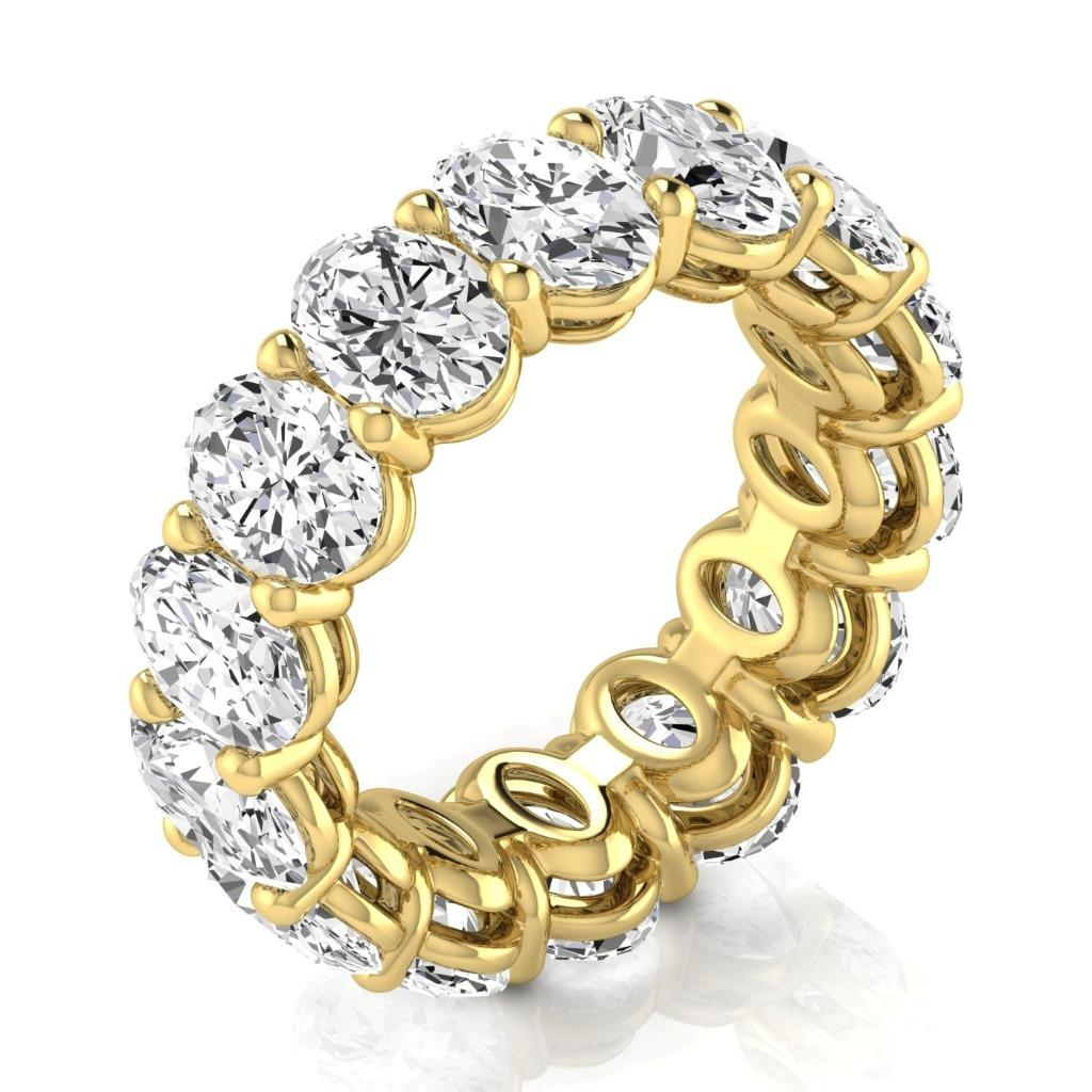Kunstvoller Eternity Band 10,50 Karat – Seitenansicht