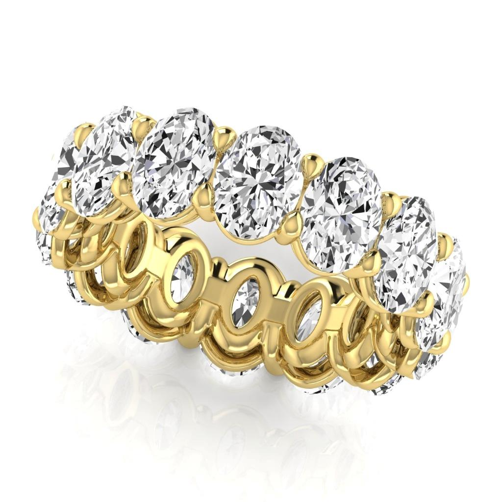 Brillant Eternity Band 10,50 Karat 14K Gelbgold – Hauptansicht