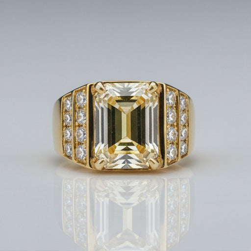 Premium Edler Diamant Herren-Ring 8 Karat – Hauptansicht