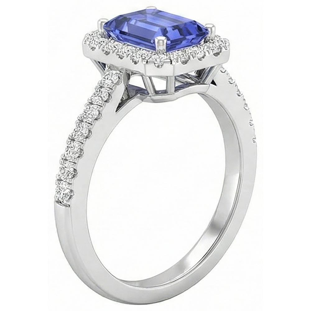 echter round diamant 10.00Karat ring Draufsicht