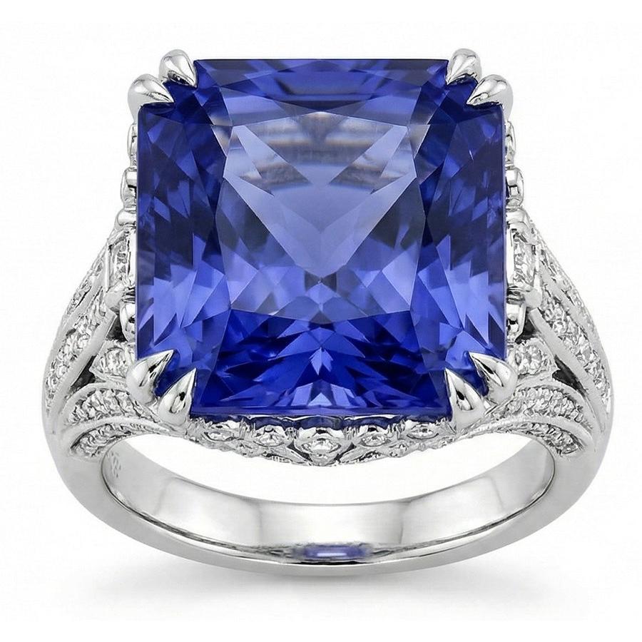 echter round diamant 11.50Karat ring Detailansicht
