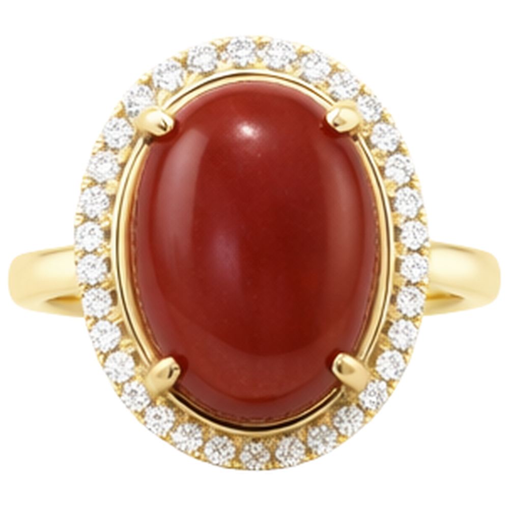 echter oval diamant 12.50Karat ring Seitenansicht