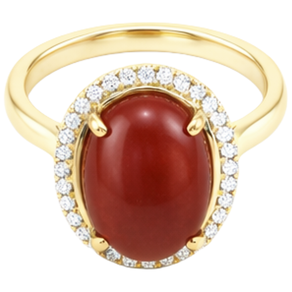 echter oval diamant 12.50Karat ring Detailansicht